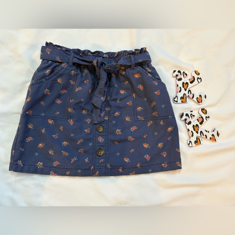 Floral Navy Skirt